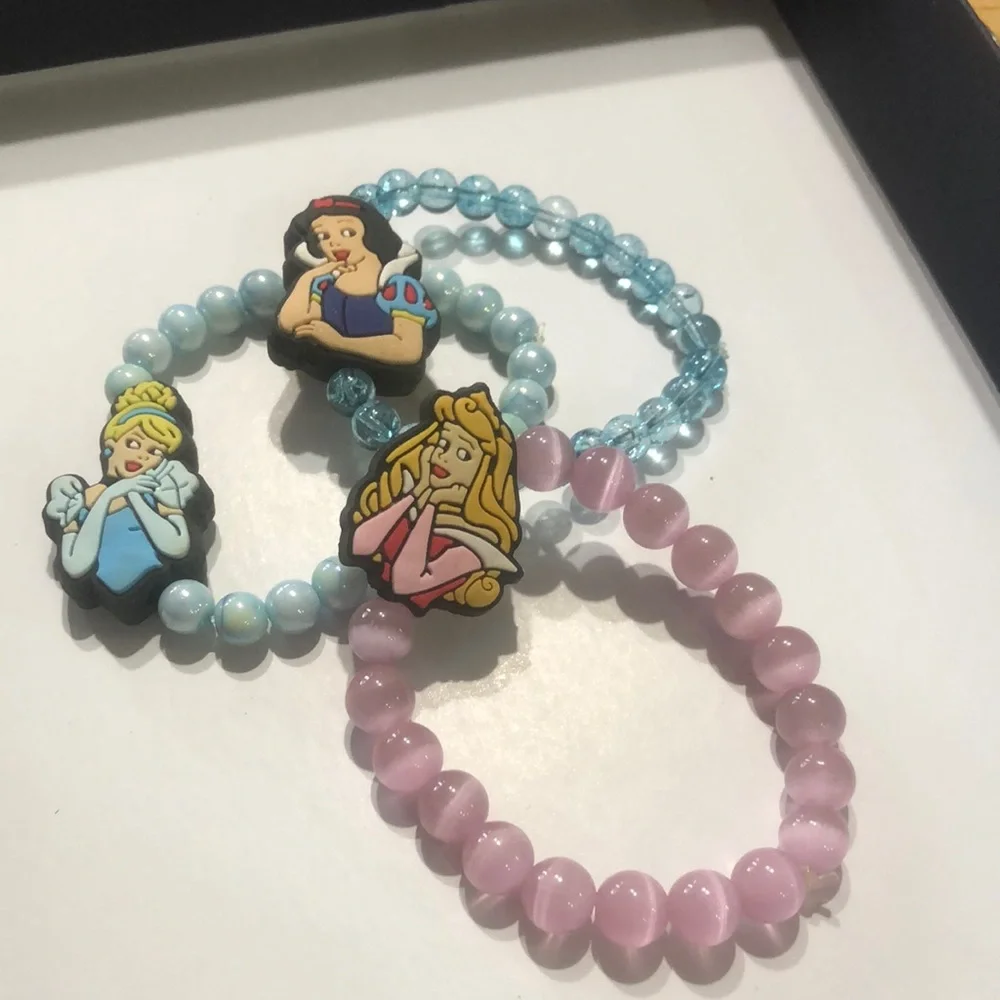 Disney Princesses Glass Beaded Bracelets